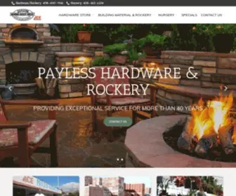 Paylesshardwareandrockery.com(Hardware Store & Nursery in San Jose) Screenshot