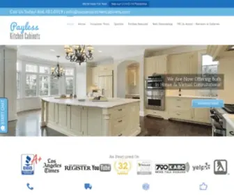 Paylesskitchencabinets.com(Kitchen & Bath Remodelers in L.A) Screenshot