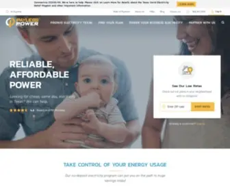 Paylesspower.com(The #1 Cheap Texas Electricity Company) Screenshot