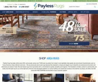 Paylessrugs.com(Area Rugs From Top Brands) Screenshot