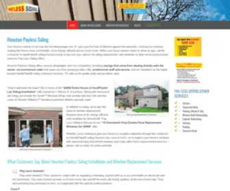 Paylesssiding.com(Houston Payless Siding) Screenshot