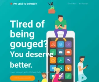 Paylesstoconnect.ca(Pay Less To Connect) Screenshot