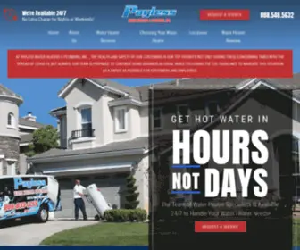 Paylesswaterheaters.com(Our Family) Screenshot