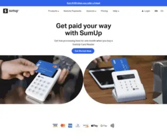 Payleven.co.uk(SumUp Card Readers for Small Businesses) Screenshot