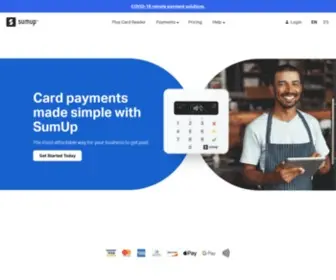 Payleven.com(SumUp Card Readers for Small Businesses) Screenshot