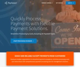 Payliance.com(ECommerce & Retail Payment Processing Solutions) Screenshot