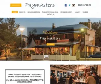 Paymasters.com.au(Modern Australian Gluten Free Restaurant in Newcastle) Screenshot