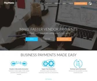 Paymate.co.in(Paymate provides business to business (b2b)) Screenshot