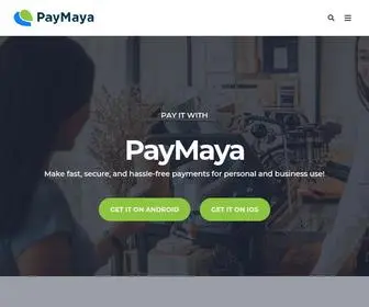 Paymaya.com(PayMaya is an online payment account) Screenshot