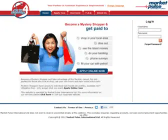 Payme4Shopping.com(Market Pulse International Mystery Shopper Website) Screenshot