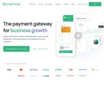 Paymongo.com(Payment Gateway for Businesses) Screenshot