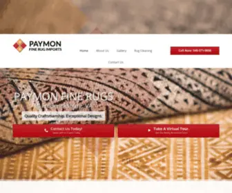 Paymonrugs.com(Oriental Rugs Fredericksburg) Screenshot