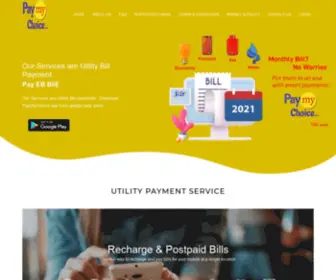 Paymychoice.com(Online Payment Gateway solution in India) Screenshot