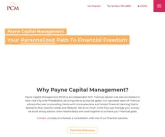 Paynecm.com(NYC Financial Advisor and Wealth Management Financial Planner. Payne Capital Management) Screenshot