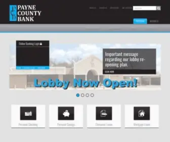 Paynecountybank.com(Payne County Bank) Screenshot