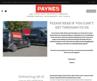 Paynes-Heating.co.uk(Plumbing, Heating & Building Services) Screenshot