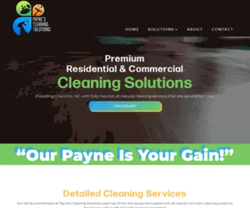 Paynescleaningsolutions.com(Residential & Commercial Cleaning) Screenshot