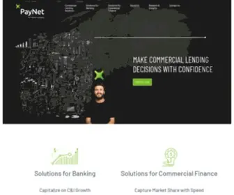 Paynet.com(Solutions for Commercial Lending and Banking) Screenshot