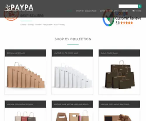 Paypa.com.au(Paper Bags Wholesale in Sydney) Screenshot