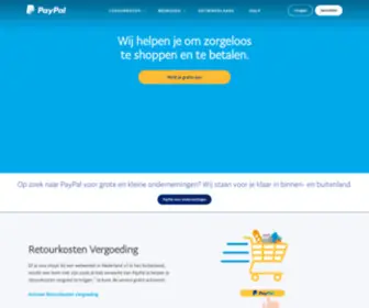 Paypal.nl(PayPal Nederland) Screenshot