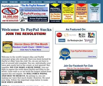 Paypalsucks.com(PayPal Complaints) Screenshot