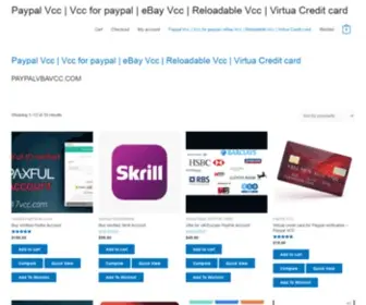 PaypalvBavcc.com(Paypal Vcc) Screenshot