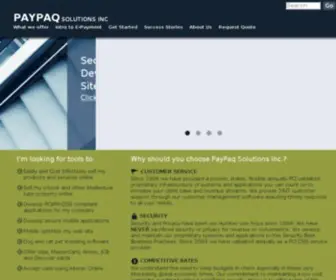 Paypaq.com(PayPaq Payment Solutions Inc) Screenshot