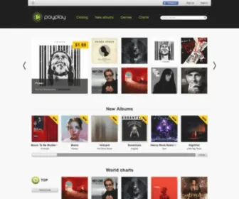 Payplay.fm(World's largest MP3 music download store) Screenshot