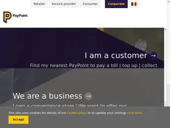 Paypoint.com(Retail payments & services) Screenshot