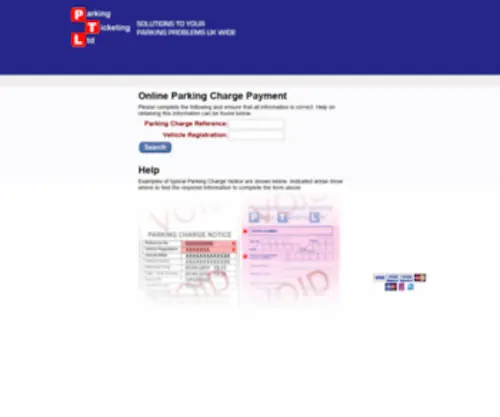 Payptl.co.uk(Parking Ticketing Ltd) Screenshot