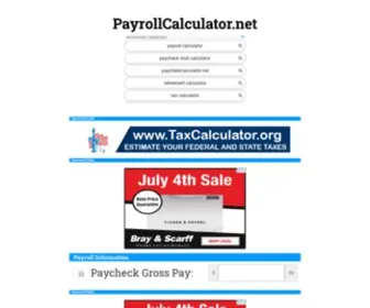 Payrollcalculator.net(Payroll Calculator) Screenshot