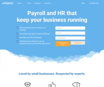 Payrollcenter.com(Payroll Services by OnPay) Screenshot