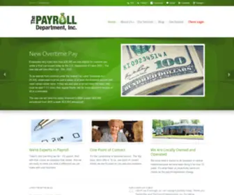 Payrolldepartment.biz(The Payroll Department) Screenshot