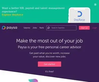 Paysa.com(Make the most out of your job) Screenshot