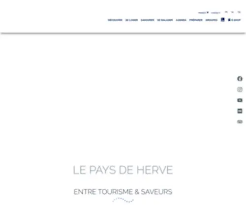 Paysdeherve.be(Maison du tourisme du Pays de Herve) Screenshot