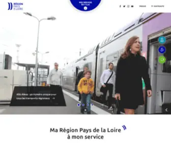 Paysdelaloire.fr(Site du Conseil régional des Pays de la Loire) Screenshot