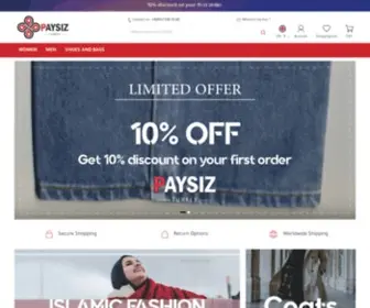 Paysiz.com(E-commerce site) Screenshot