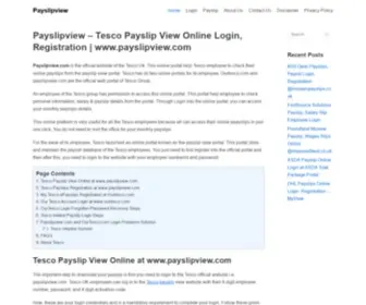 PayslipViews.co.uk(Tesco Payslip Online) Screenshot