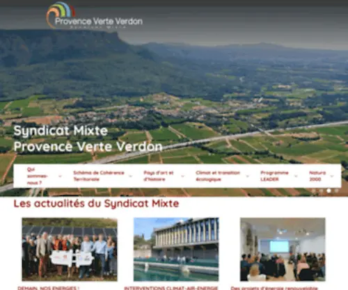 Paysprovenceverte.fr(Site Extranet du Pays de La Provence Verte) Screenshot