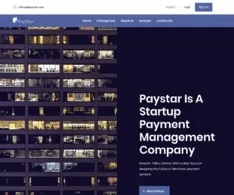 Paystar.one(Paystar is a startup payment management) Screenshot