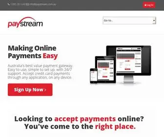 Paystream.com.au(Paystream Payment Gateway) Screenshot