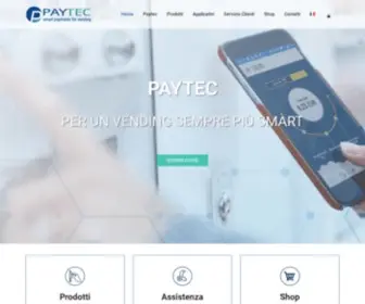 Paytec.eu(Una gamma completa di sistemi di pagamento per il Vending) Screenshot