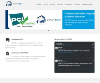 Paytef.es(PAYTEF-Pasarela de pago con tarjeta) Screenshot