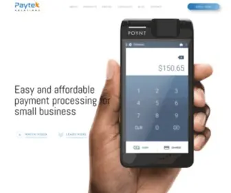 Paytek.ca(Payments Solutions for Canadian Businesses) Screenshot