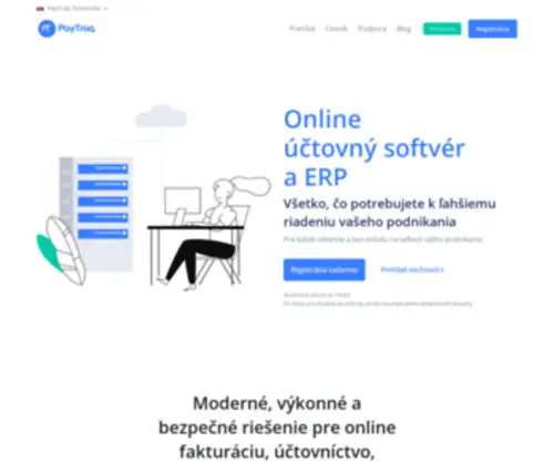 Paytraq.sk(Online účtovný softvér a ERP) Screenshot