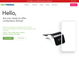 Paytronix.com(Targeted Solutions For Restaurants) Screenshot