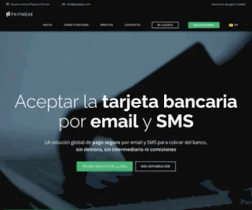Paytweak.es(Servicios de pago seguro por email) Screenshot