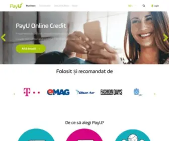 Payu.ro(Soluții pentru servicii financiare pentru piețe cu creștere înaltă) Screenshot