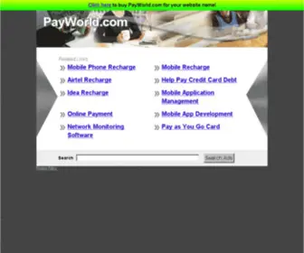 PayWorld.com(The Leading Pay World Site on the Net) Screenshot