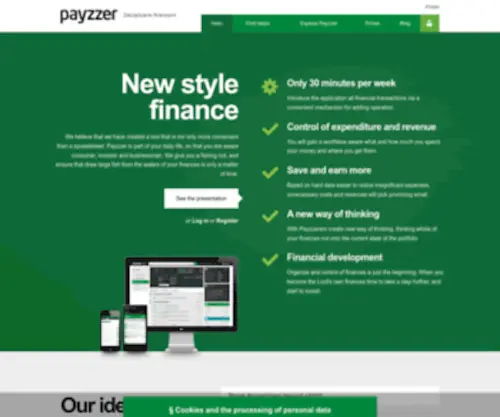 Payzzer.com(Zarządzanie finansami) Screenshot